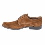 Oferta marimea 43 - Pantofi barbati, model casual - eleganti din piele naturala intoarsa, maro deschis - LPAVELMD